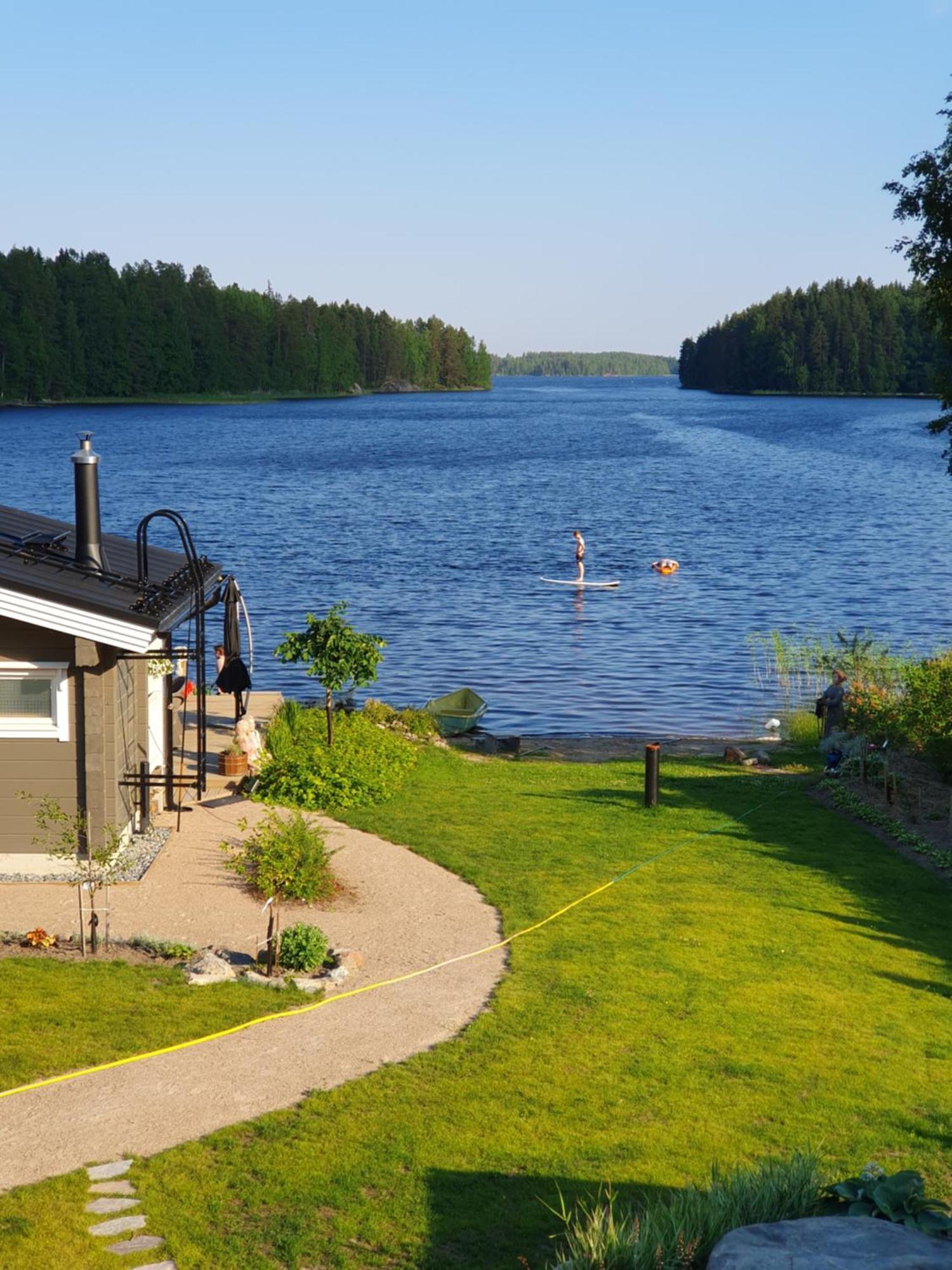 Stunning Log Cabin 45M2 On The Shore Of Kallavesi. クオピオ エクステリア 写真